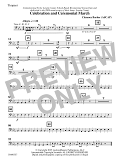 Celebration and Ceremonial March von Clarence E. Barber (Download) 