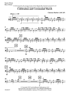 Celebration and Ceremonial March von Clarence E. Barber (Download) 