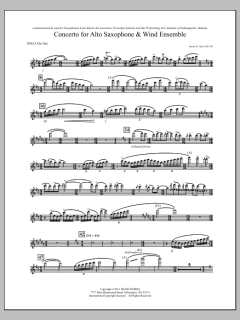 Concerto For Alto Saxophone And Wind Ensemble von Samuel R. Hazo (Download) 