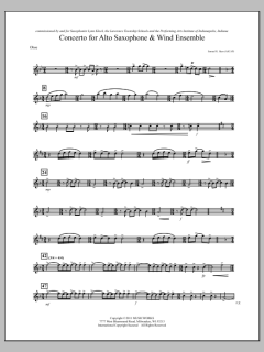 Concerto For Alto Saxophone And Wind Ensemble von Samuel R. Hazo (Download) 