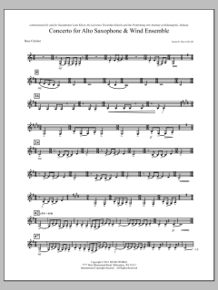 Concerto For Alto Saxophone And Wind Ensemble von Samuel R. Hazo (Download) 