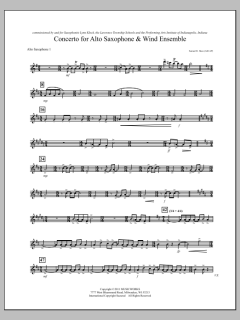 Concerto For Alto Saxophone And Wind Ensemble von Samuel R. Hazo (Download) 