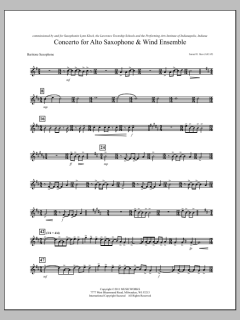 Concerto For Alto Saxophone And Wind Ensemble von Samuel R. Hazo (Download) 