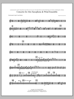 Concerto For Alto Saxophone And Wind Ensemble von Samuel R. Hazo (Download) 