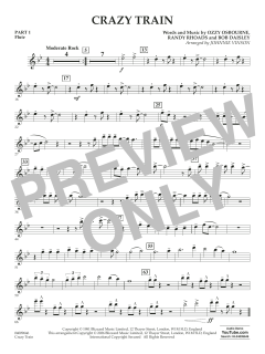 Crazy Train (arr. Johnnie Vinson) von Ozzy Osbourne (Download) 