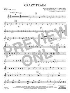 Crazy Train (arr. Johnnie Vinson) von Ozzy Osbourne (Download) 