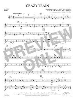 Crazy Train (arr. Johnnie Vinson) von Ozzy Osbourne (Download) 