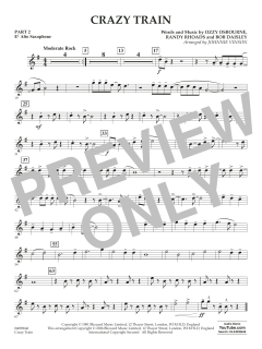 Crazy Train (arr. Johnnie Vinson) von Ozzy Osbourne (Download) 