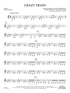 Crazy Train (arr. Johnnie Vinson) von Ozzy Osbourne (Download) 