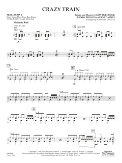 Crazy Train (arr. Johnnie Vinson) von Ozzy Osbourne (Download) 