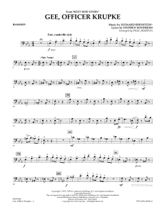 Gee, Officer Krupke von Leonard Bernstein (Download) 