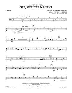 Gee, Officer Krupke von Leonard Bernstein (Download) 