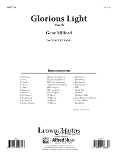 Glorious Light March von Gene Milford (Download) 