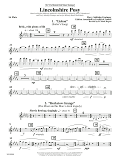 Lincolnshire Posy von Percy Aldridge Grainger (Download) 