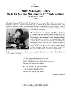 Made for You and Me: Inspired by Woody Guthrie von Michael Daugherty (Download) 