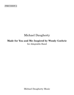 Made for You and Me: Inspired by Woody Guthrie von Michael Daugherty (Download) 