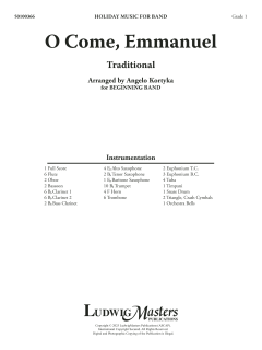 O Come, Emmanuel von Angelo Kortyka (Download) 