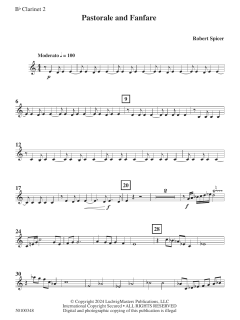 Pastorale and Fanfare von Robert Spicer (Download) 
