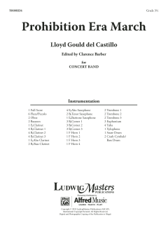 Prohibition Era March von L.G. del Castillo (Download) 