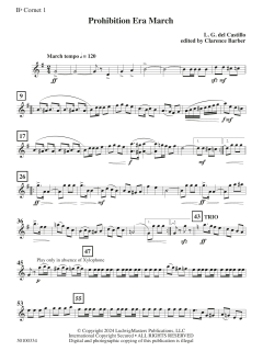 Prohibition Era March von L.G. del Castillo (Download) 