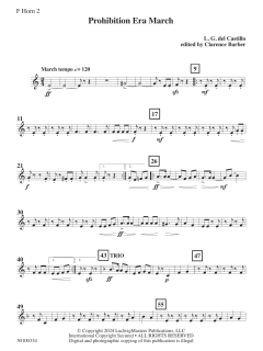 Prohibition Era March von L.G. del Castillo (Download) 