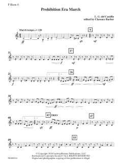 Prohibition Era March von L.G. del Castillo (Download) 