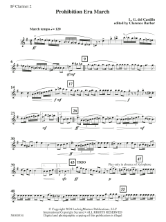 Prohibition Era March von L.G. del Castillo (Download) 