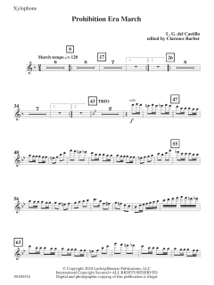 Prohibition Era March von L.G. del Castillo (Download) 