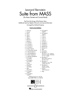 Suite from Mass von Leonard Bernstein (Download) 