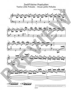 Kleine Präludien von Johann Sebastian Bach 