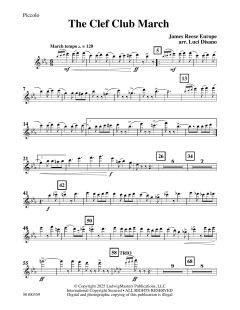 The Clef Club March von James Reese Europe (Download) 