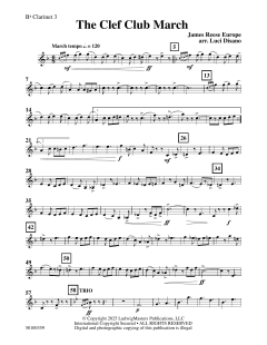 The Clef Club March von James Reese Europe (Download) 