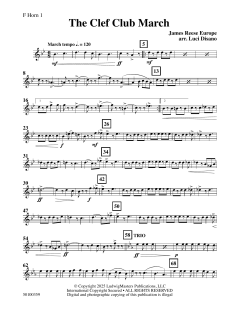 The Clef Club March von James Reese Europe (Download) 