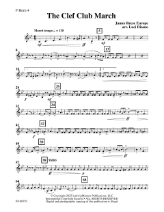 The Clef Club March von James Reese Europe (Download) 