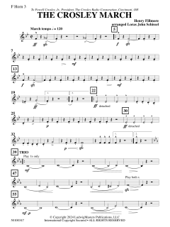 The Crosley March von Henry Fillmore (Download) 