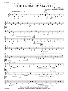 The Crosley March von Henry Fillmore (Download) 