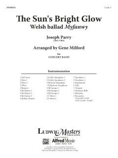 The Sun's Bright Glow von Joseph Parry (Download) 