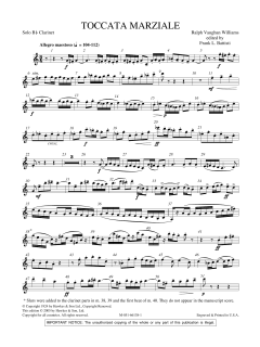 Toccata Marziale von Ralph Vaughan Williams (Download) 