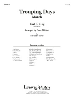 Trouping Days von Karl L. King (Download) 