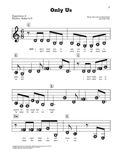 Only Us von Benj Pasek (Download) 