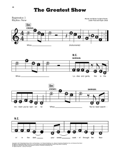 The Greatest Show von Benj Pasek (Download) 