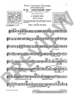 Lincolnshire Posy von Percy Aldridge Grainger 