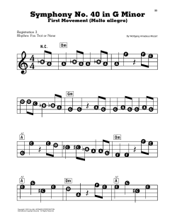 Symphony No. 40 In G Minor, First Movement Excerpt (Download) 