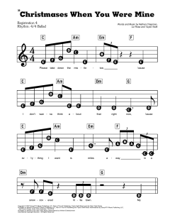 Christmases When You Were Mine von Taylor Swift (Download) 