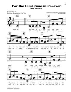 For The First Time In Forever von Robert Lopez (Download) 