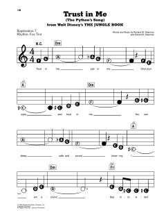 Trust In Me (The Python's Song) von Robert B. Sherman (Download) 