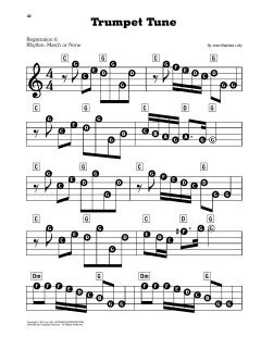 Trumpet Tune von Jean-Baptiste Lully (Download) 