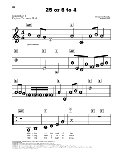 25 Or 6 To 4 von Chicago (Download) 