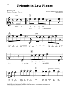 Friends In Low Places von Garth Brooks (Download) 