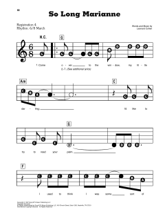 So Long Marianne von Leonard Cohen (Download) 